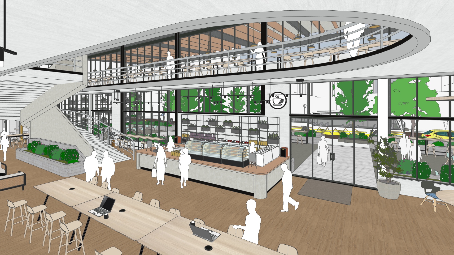 SketchUp view before visualization